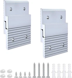 Heavy Duty 2 Inch Silver Picture Hanger Invisible Mirror Hanging Hardware - Picture 1 of 7
