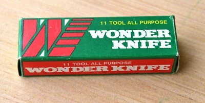 11 Tool All Purpose WONDER KNIFE with orig box. Japan.  "Outside" inscribed. - Image 1 of 4