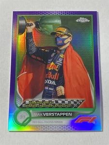 MAX VERSTAPPEN 2022 Topps Chrome F1 Formula 1 #163 Purple Green Refractor (H7) - Picture 1 of 2