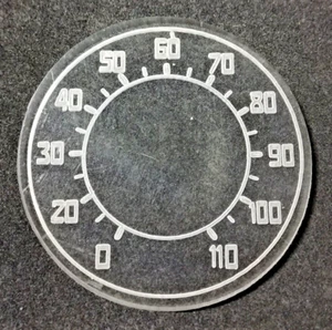 FIAT 500 TOPOLINO B C FONDELLO CONTACHILOMETRI KM/H 110 DIAL ODOMETER - Imagen 1 de 1