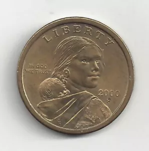 2000-P Sacagawea One Dollar 'Golden' US Liberty Coin ~ Not Cheerios - Picture 1 of 2