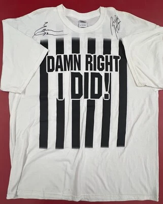 TNA Wrestling Earl Hebner FIRMADO "¡Maldita sea lo que hice!" Camiseta Árbitro Talla 2XL Foto 1 de 4
