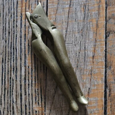 Antique Bronze Nutcracker In The Shape Of Woman's Legs Risqué - Image 1 of 4