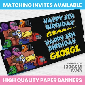 BANNER DE CUMPLEAÑOS ENTRE ESTADOS UNIDOS PERSONALIZADO CUALQUIER NOMBRE BANNER FIESTA - Imagen 1 de 3