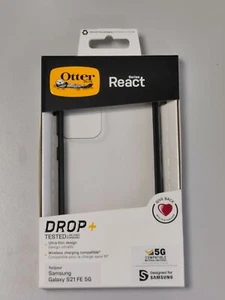 OtterBox React Samsung Galaxy S21 FE 5G transparent/schwarz Schutzhülle "wie neu - Bild 1 von 1