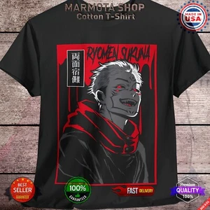 Sukuna Ryomen Jujutsu Kaisen T-Shirt Gojo Satoru Anime Japanese Tee Shirt JJK - Picture 1 of 17