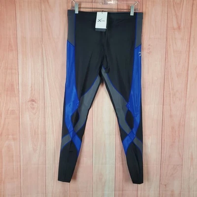 Meia-calça de compressão masculina CW-X Stabilyx suporte articular XL multicolorida treino elástico - Imagem 1 de 4