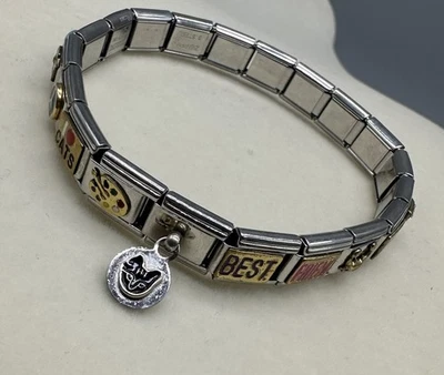 Nomination Nominoro Zoppini Italian Charm Stainless Steel Bracelet 18k Charms - Image 1 of 4
