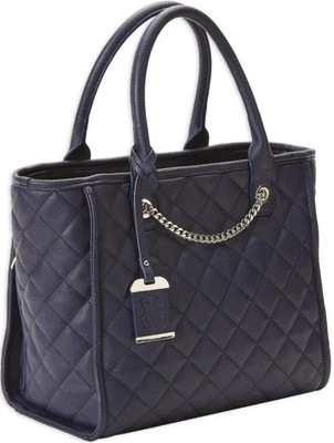 Bulldog Cases Quilted Tote Style Nylon Purse w/Holster Blue BDP-059 - Image 1 of 4