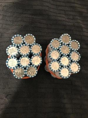 2025-D Jefferson Nickel Rolls Lot of 20 BU. Heads/Heads.  Free Shipping! - Image 1 of 4