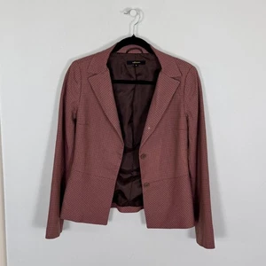 eufemmes Checked Wool-Blend Blazer Brown - Red - Picture 1 of 11