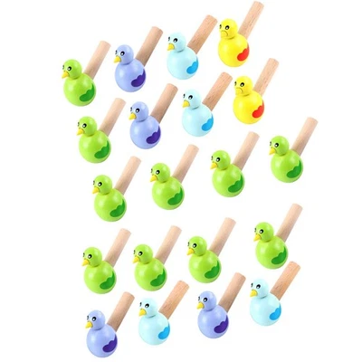  20Pcs Cartoon Bird Shaped Whistles Wooden Whistle Toys Funny Children Whistle - Image 1 of 4