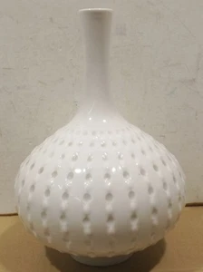 schöne Meissen Vase Weiß  26cm x 18cm  Ludwig Zepner Design.  1 Wahl - Bild 1 von 8