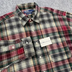 VINTAGE Polo Ralph Lauren Lowell Sport Flanellhemd Erwachsene XL mehrfarbig kariert - Bild 1 von 23