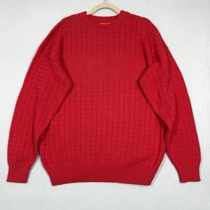 Suéter Kodak De Colección Para Hombres Ventana Grande Texturizado Tejido Logo Pullover Hecho en EE. UU. - Imagen 1 de 11