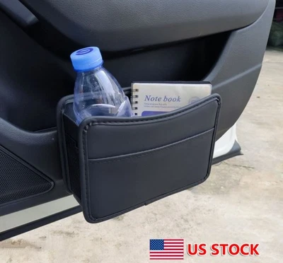 Storage Box Organizer Pocket Car Side Door Hanging Bag Leather Waterproof Foto 1 de 4