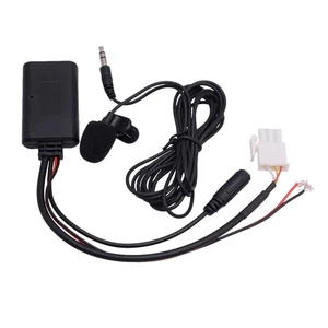 AUX-Audio-Kabeladapter Bluetooth-Mikrofon Pass für Honda Goldwing GL1800 Schwarz - Afbeelding 1 van 8
