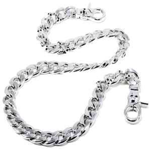 Strong Skull Spike Biker Trucker Key Jean Wallet Chain (27.5"/8.1oz) Silver C... - Picture 1 of 7