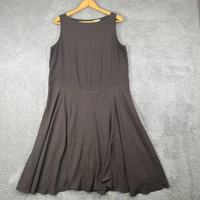 Vestido Prologue Mujer Cuello Barco Carrera Modesto Sin Mangas Midi Marrón Talla XL Foto 1 de 4