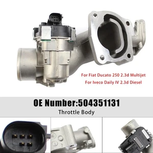 Throttle Body 504351131 For Fiat Ducato 250 Iveco Daily IV 2.3d 2006-2011 - Picture 1 of 12