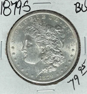 Dólar de plata Morgan 1879-S ~bu ~BONITA MONEDA~ - Imagen 1 de 2