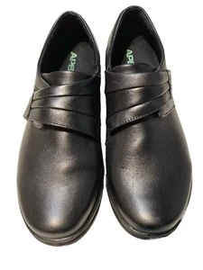 Ladies Leather Shoes Comfortable Neat Black 9.5 Orthotics - Picture 1 of 6