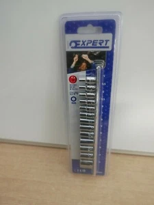 BRITOOL EXPERT BY FACOM 13PCE 1/4" DRIVE SOCKETS SET + RAIL E194675 - Picture 1 of 1