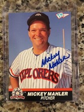1989-90 T&M #70  Mickey Mahler EXPLORERS Senior League SIGNED AUTOGRAPH On Card