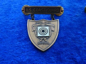 (A45-12) Coast Guard Pistol Shot Excellence-In-Competition Badges National Bro. - Picture 1 of 2