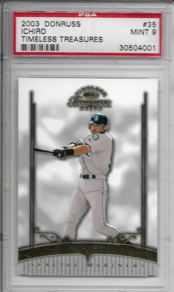 2003 donruss ichiro psa 9 seattle mariners serial 763/900 baseball card  - Image 1 of 1