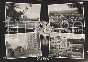 SALUTI DA FUORIGROTTA - VEDUTINE (NAPOLI) 1959 - Imagen 1 de 1