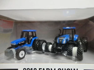 Ertl FORD GENESIS 8970 NH T8.435 Blue 2-pc set 1:64 scale 2018 FARM SHOW - Picture 1 of 6