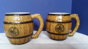 Juego de 2 tazas de barril de malta antiguas de Kentucky - Imagen 1 de 4