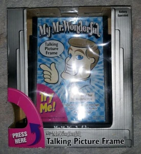 My Mr Wonderful TALKING PICTURE FRAME - Says 10 Romantic Phrases - Humorous Gift - Picture 1 of 7