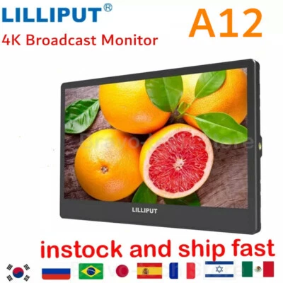 LILLIPUT A12 4K Broadcast Monitor 12.5inch IPS 3G-SDI HDMI FHD Native Resolution - Image 1 of 4