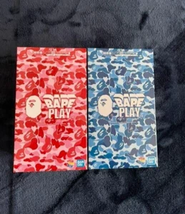 BE@RBRICK A BATHING APE CHOGOKIN camo PINK BLUE Set BAPE BEARBRICK MEDICOM Toy - Picture 1 of 3