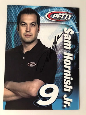 Sam Hornish Jr #9 hero postcard signed autographed 2015 Petty No COA - Image 1 of 3