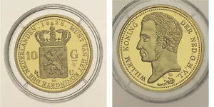 Niederlande - 10 Gulden Gold 1928 - PP Medaille , .925 Silber, 10 Gramm - Bild 1 von 3