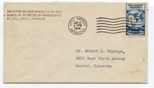 DELAYED COVER 1Y, LITTLE ANTARCTICA EXPEDITION MAIL  1934 RARE - Picture 1 of 2