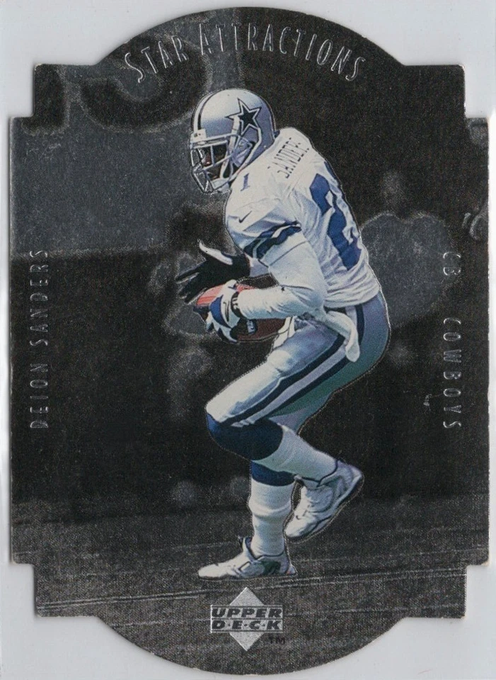 1997 Upper Deck Star Attractions Deion Sanders Insert Card #SA20 Dallas Cowboys - Image 1 of 1