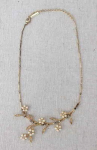 Senso di Donna vergoldete Kette mit Perlen - Picture 1 of 3