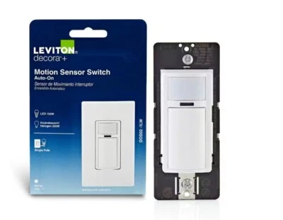 Leviton Decora In-Wall Motion Sensor Light Switch R02-DOS02-1LW - Image 1 of 4