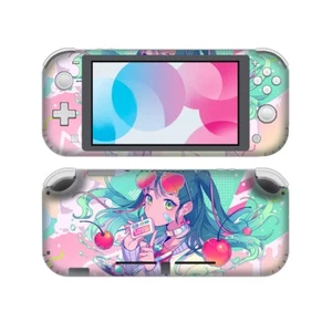 Pink Cute Girl Nintendo Switch Lite Skin Sticker Decal Vinyl Wrap Cover NSL - Picture 1 of 1