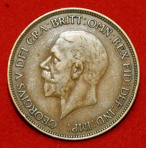 UK One Penny 1930 George V KM# 838 Sp# 4055 - Picture 1 of 2