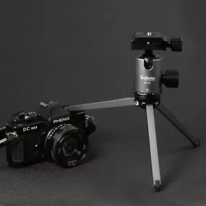 Mini Camera Tripod Desktop Tripod Portable with Ball Head for Phone DSLR Travel - Picture 1 of 12