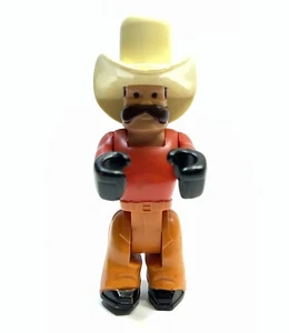 Vintage 1979 Fisher Price Husky Helper Cowboy 10 Gallon Hat/Red Shirt - Picture 1 of 4