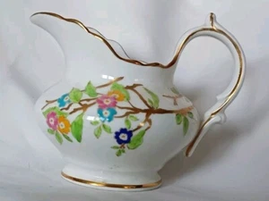 HAMMERSLEY Bone China England Handpainted Oriental Flower Pattern Oval Creamer - Picture 1 of 7