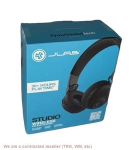JLab Studio Bluetooth Wireless On-Ear Headphones - Black - Picture 1 of 1