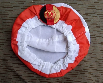 NVA Grenze Stahlhelmbezug für Regulierer, Kradmelder Militär  Soldat Armee DDR - Bild 1 von 2