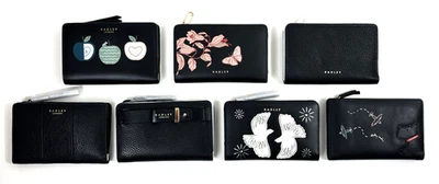 Radley Medium Bifold Purse Wallet Black Leather New - Image 1 of 2